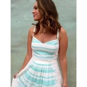 Anthropologie Moulinette Soeurs Sea Isle Dress Sz 8 Floral Lace Sleeveless #003